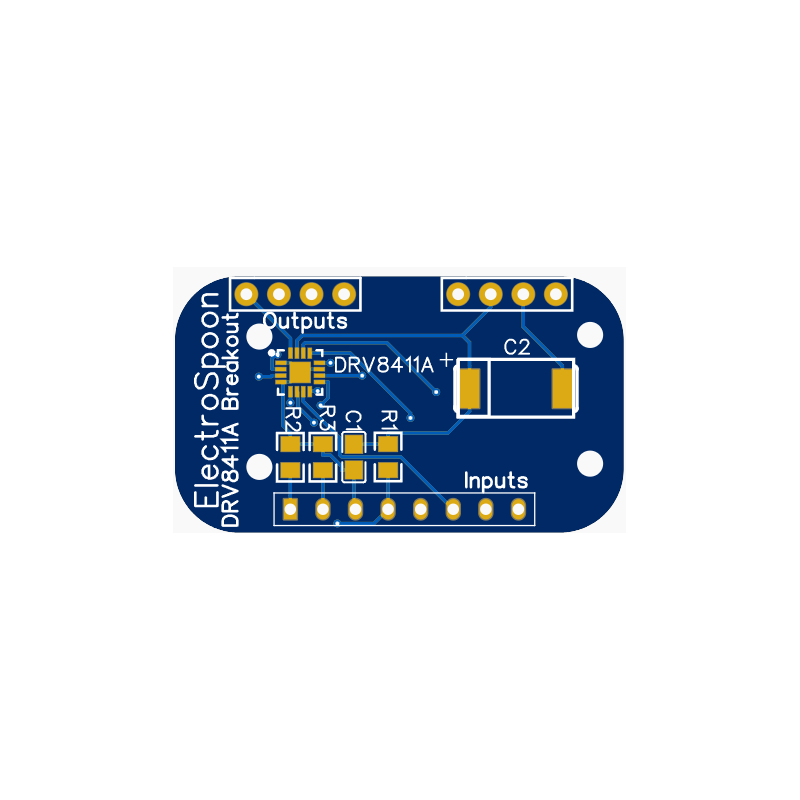 ElectroSpoon DRV8411A Dual H-Bridge (4A Peak) Breakout